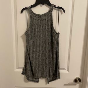 Grey open back tank